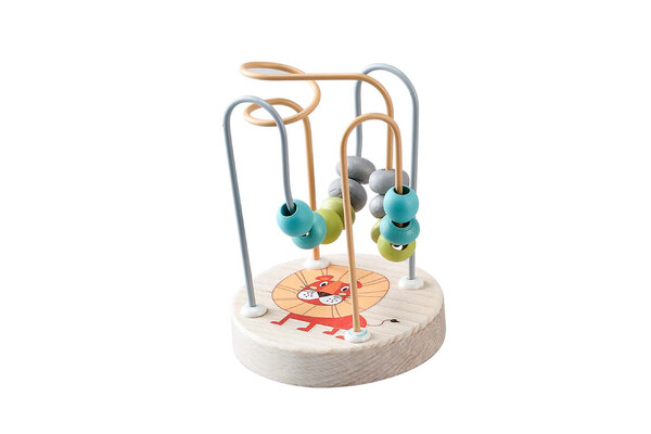LION JUNGLE ANIMAL SMALL ROLLER COASTER BEAD MAZE