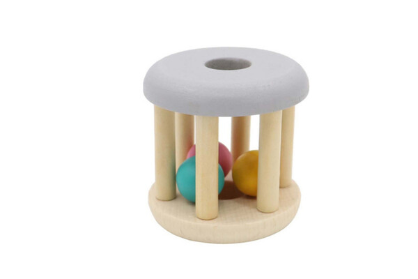 CALM & BREEZY WOODEN RATTLE GREY