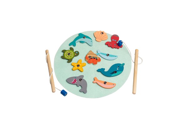 CALM & BREEZY WOODEN FISHING GAME