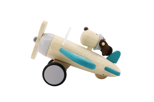 RETRO PLANE WITH CUTE DOG DRIVER - LARGE