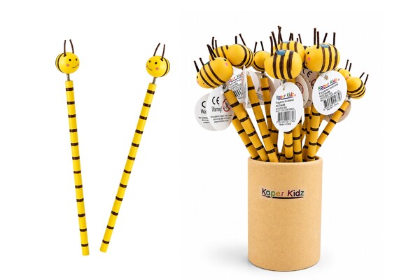 PRICE FOR FIVE WOODEN BEE MULTI COLOUR PENCIL 