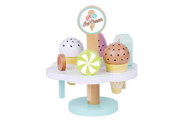 WOODEN ICE CREAM SET