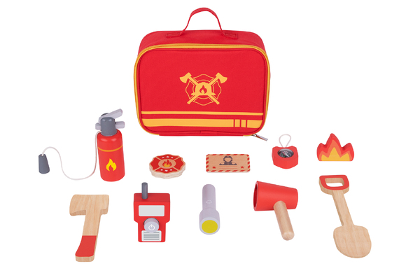 LITTLE FIREFIGHTER PLAY SET IN CARRY BAG