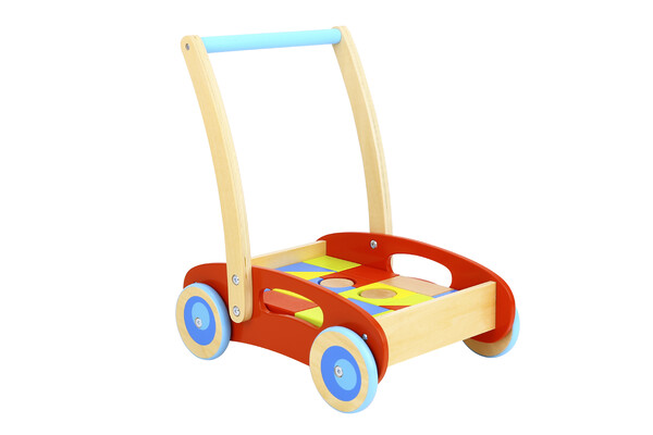 BABY WALKER WITH BLOCKS