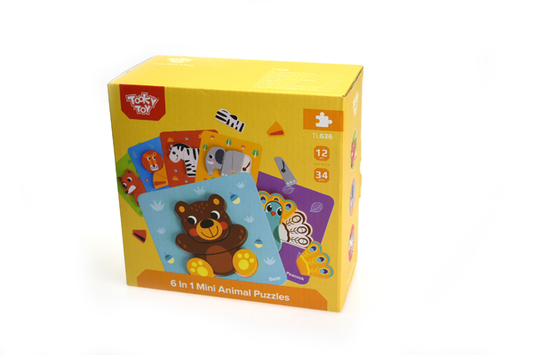 6 IN 1 MINI ANIMAL PUZZLE