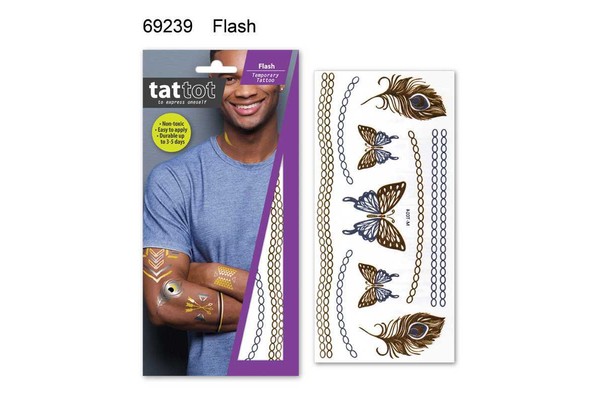 TATTOO MD FEATHER B'FLY FLASH