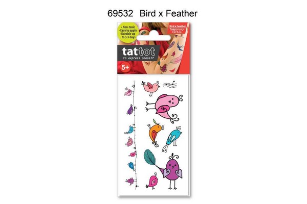TATTOO MINI BIRD COLOR