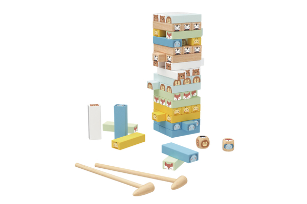 MY FOREST FRIENDS STACKING ANIMAL BLOCKS BOARD GAME