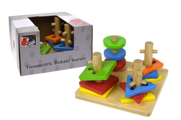 WOODEN ROTATING SHAPE SORTER