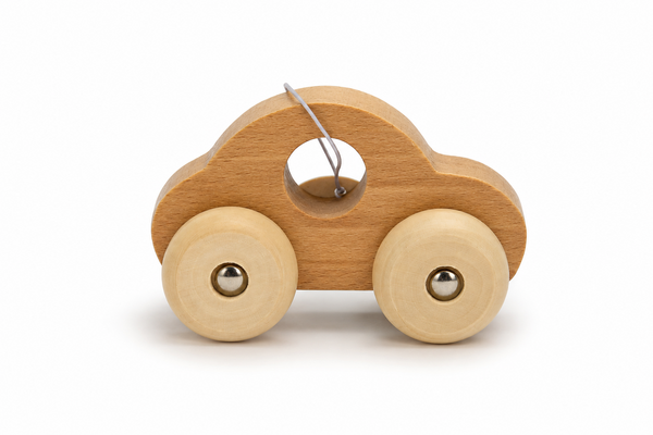 SIMPLE WOODEN TOY CAR - NATURAL