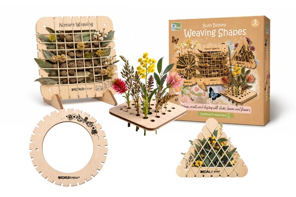 BUSH BLOOMS WEAVING SHAPES - CREATE WITH FLOWERS & LEAVES